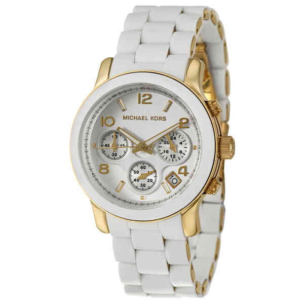  Shop Authentic Michael Kors Runway White Dial White Steel Strap Watch for Women - MK5145 - Luxxuri
