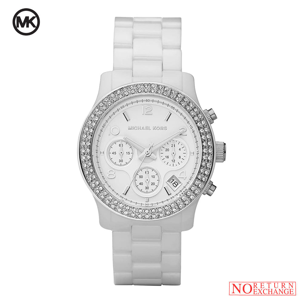  Shop Authentic Michael Kors Runway White Dial White Steel Strap Watch for Women - MK5188 - Luxxuri