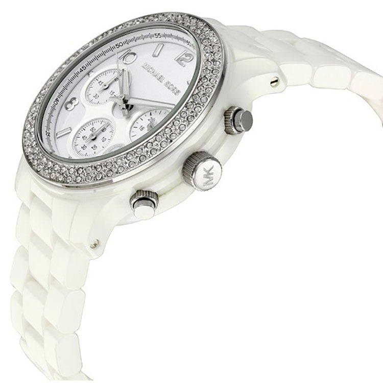  Shop Authentic Michael Kors Runway White Dial White Steel Strap Watch for Women - MK5188 - Luxxuri