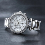  Shop Authentic Michael Kors Parker Silver Dial Silver Steel Strap Watch for Women - MK5353 - Luxxuri