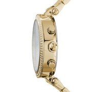  Shop Authentic Michael Kors Sofie Chronograph Quartz Gold Dial Gold Steel Strap Watch For Women - MK6559 - Luxxuri