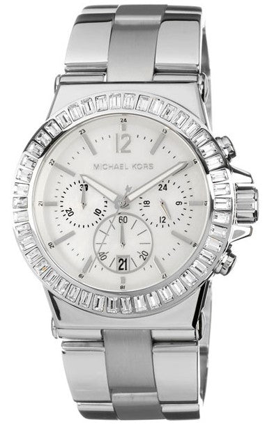  Shop Authentic Michael Kors Dylan Glitz Chronograph White Dial Silver Steel Strap Watch For Women - MK5411 - Luxxuri