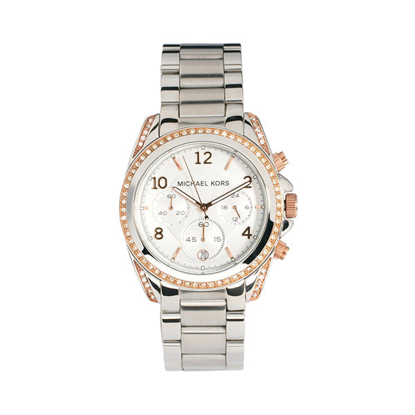  Shop Authentic Michael Kors Blair Chronograph Silver Dial Silver Steel Strap Watch for Women - MK5459 - Luxxuri