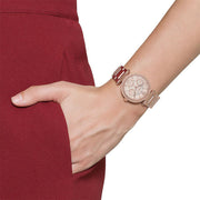  Shop Authentic Michael Kors Parker White Dial Rose Gold Steel Strap Watch for Women - MK5616 - Luxxuri
