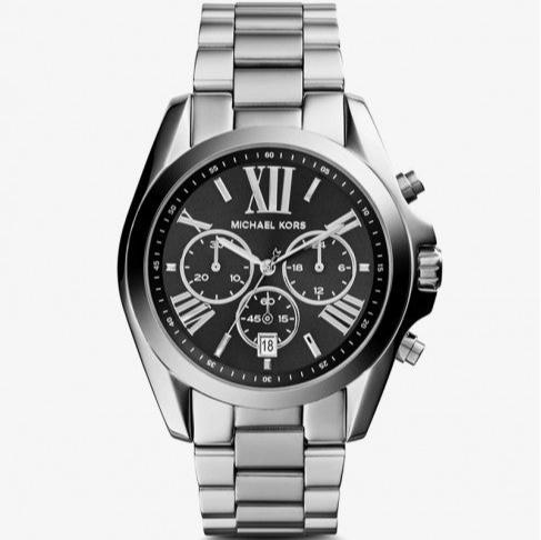  Shop Authentic Michael Kors Bradshaw Black Dial Silver Steel Strap Watch for Men - MK5705 - Luxxuri