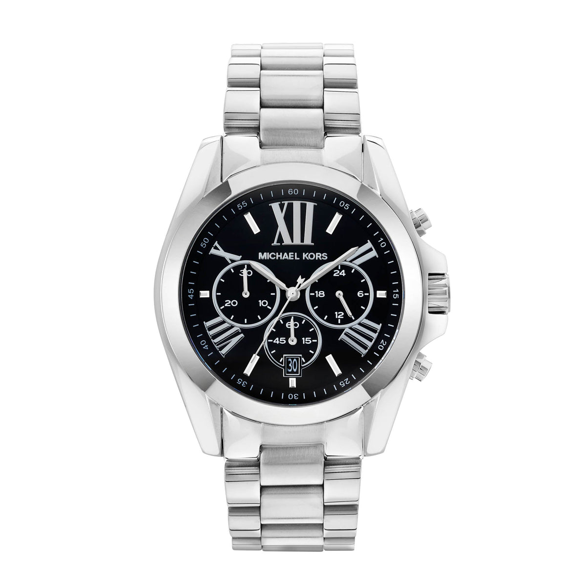  Shop Authentic Michael Kors Bradshaw Black Dial Silver Steel Strap Watch for Men - MK5705 - Luxxuri
