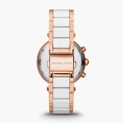  Shop Authentic Michael Kors Parker White Dial Two Tone Steel Strap Watch for Women - MK5774 - Luxxuri
