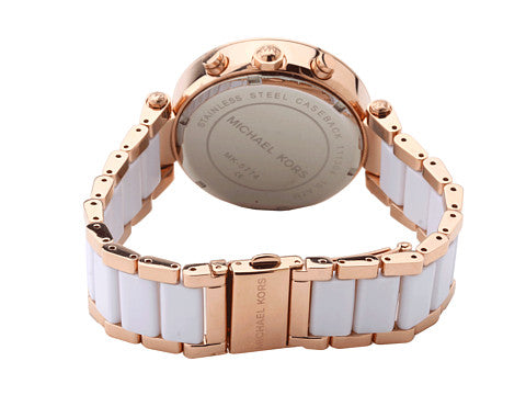  Shop Authentic Michael Kors Parker White Dial Two Tone Steel Strap Watch for Women - MK5774 - Luxxuri
