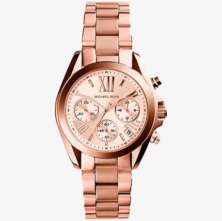  Shop Authentic Michael Kors Bradshaw Chronograph Rose Gold Dial Rose Gold Steel Strap Watch for Women - MK5799 - Luxxuri