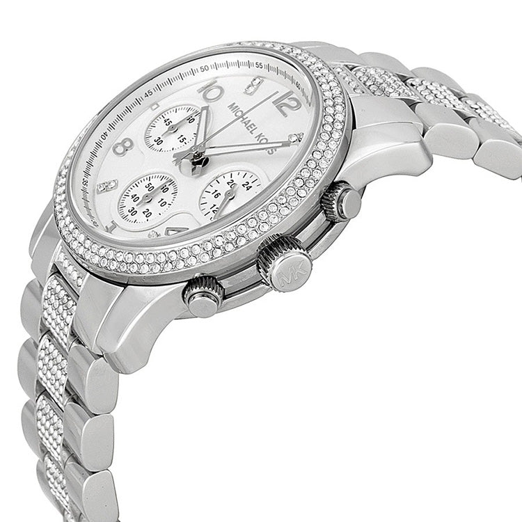  Shop Authentic Michael Kors Runway White Dial Silver Steel Strap Watch for Women - MK5825 - Luxxuri