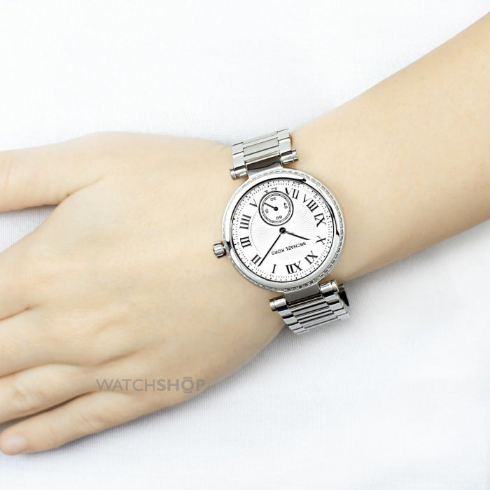  Shop Authentic Michael Kors Skylar Silver Dial Silver Steel Strap Watch for Women - MK5866 - Luxxuri