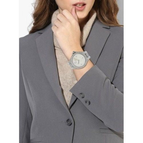  Shop Authentic Michael Kors Camille Crystal Pave Dial Silver Steel Strap Watch for Women - MK5869 - Luxxuri