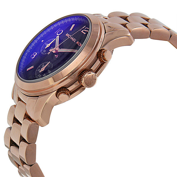  Shop Authentic Michael Kors Runway Iridescent Dial Rose Gold Steel Strap Watch for Women - MK5940 - Luxxuri