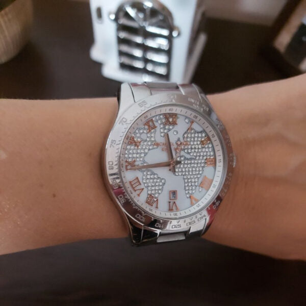  Shop Authentic Michael Kors Layton Silver Dial Silver Steel Strap Watch for Women - MK5958 - Luxxuri