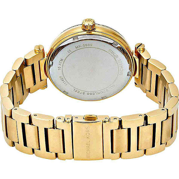  Shop Authentic Michael Kors Skylar Black Dial Gold Steel Strap Watch for Women - MK5989 - Luxxuri
