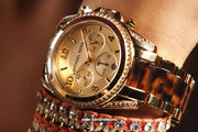  Shop Authentic Michael Kors Blair Gold Dial Two Tone Steel Strap Watch for Women - MK6094 - Luxxuri