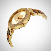  Shop Authentic Michael Kors Parker Chronograph Gold Dial Two Tone Steel Strap Watch for Women - MK6109 - Luxxuri