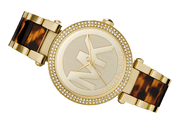  Shop Authentic Michael Kors Parker Chronograph Gold Dial Two Tone Steel Strap Watch for Women - MK6109 - Luxxuri