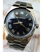  Shop Authentic Michael Kors Channing Midnight Blue Dial Silver Steel Strap Watch for Women - MK6113 - Luxxuri