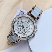  Shop Authentic Michael Kors Parker White Dial Two Tone Steel Strap Watch for Women - MK6138 - Luxxuri