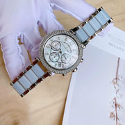  Shop Authentic Michael Kors Parker White Dial Two Tone Steel Strap Watch for Women - MK6138 - Luxxuri