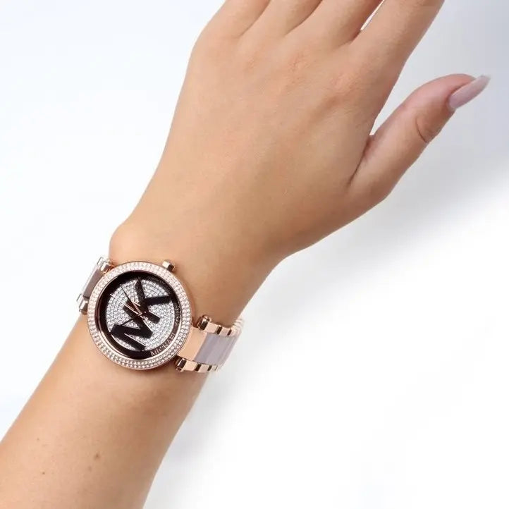  Shop Authentic Michael Kors Parker Pink Dial Pink Steel Strap Watch for Women - MK6176 - Luxxuri
