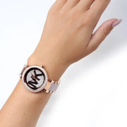  Shop Authentic Michael Kors Parker Pink Dial Pink Steel Strap Watch for Women - MK6176 - Luxxuri