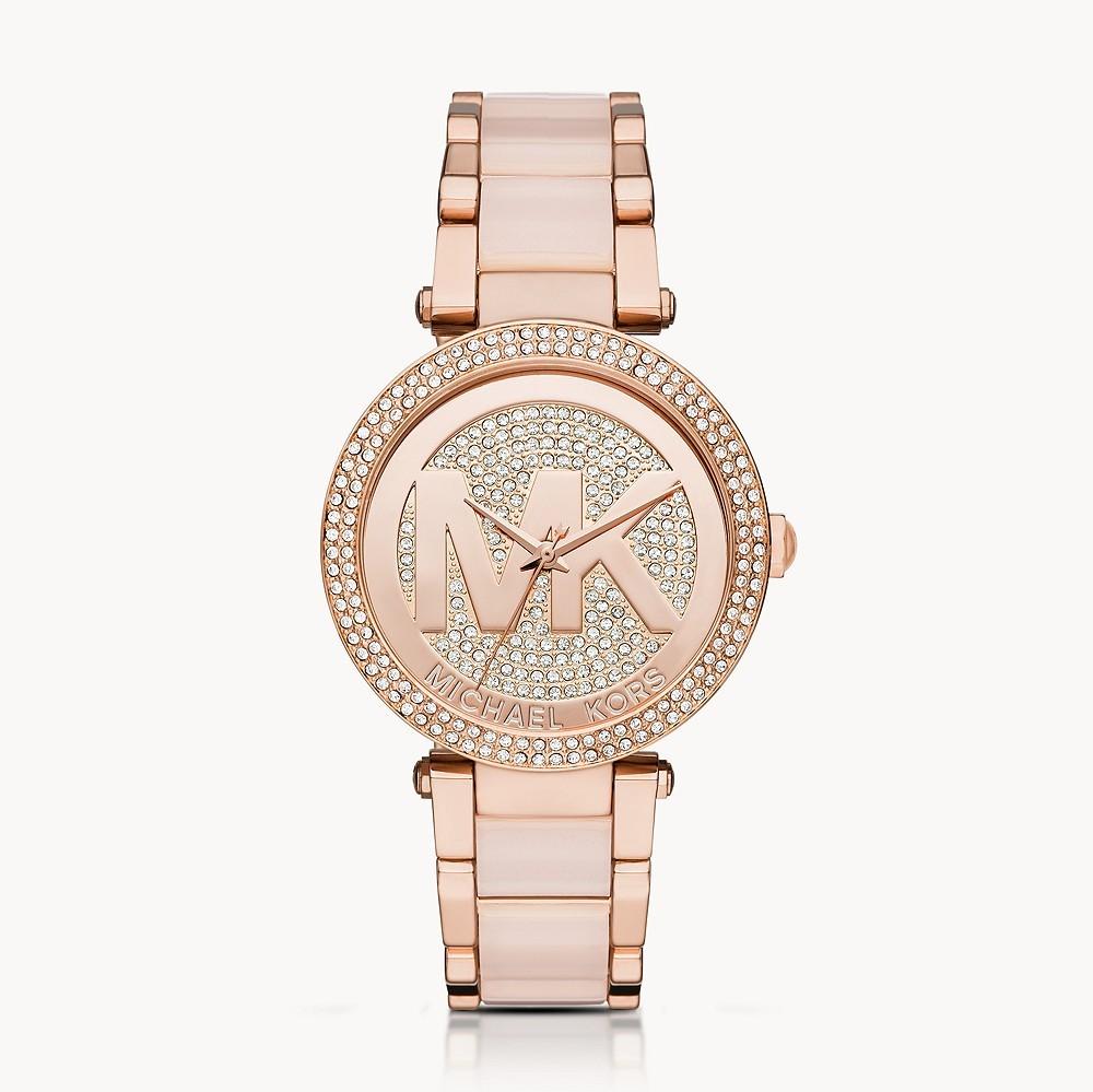  Shop Authentic Michael Kors Parker Pink Dial Pink Steel Strap Watch for Women - MK6176 - Luxxuri