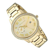  Shop Authentic Michael Kors Whitley Analog Diamonds Gold Dial Gold Steel Strap Watch For Women - MK6227 - Luxxuri