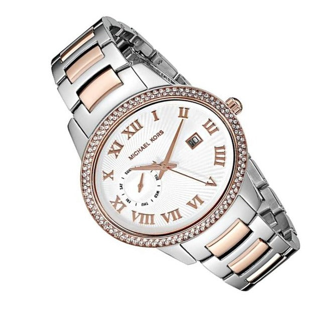  Shop Authentic Michael Kors Whitley Analog White Dial Two Tone Steel Strap Watch For Women - MK6228 - Luxxuri