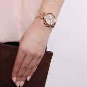  Shop Authentic Michael Kors Sawyer Mother of Pearl White Dial Rose Gold Steel Strap Watch for Women - MK6282 - Luxxuri
