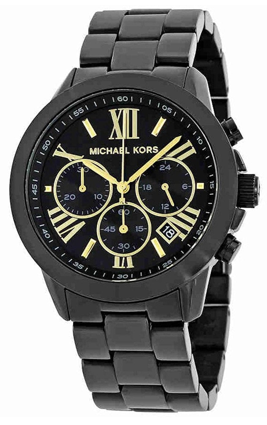  Shop Authentic Michael Kors Brecken Chronograph Black Dial Black Steel Strap Watch for Women - MK6302 - Luxxuri