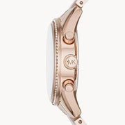  Shop Authentic Michael Kors Ritz Chronograph Rose Gold Dial Two Tone Steel Strap Watch for Women - MK6307 - Luxxuri