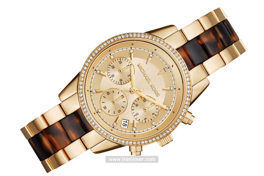  Shop Authentic Michael Kors Ritz Gold Dial Two Tone Steel Strap Watch for Women - MK6322 - Luxxuri