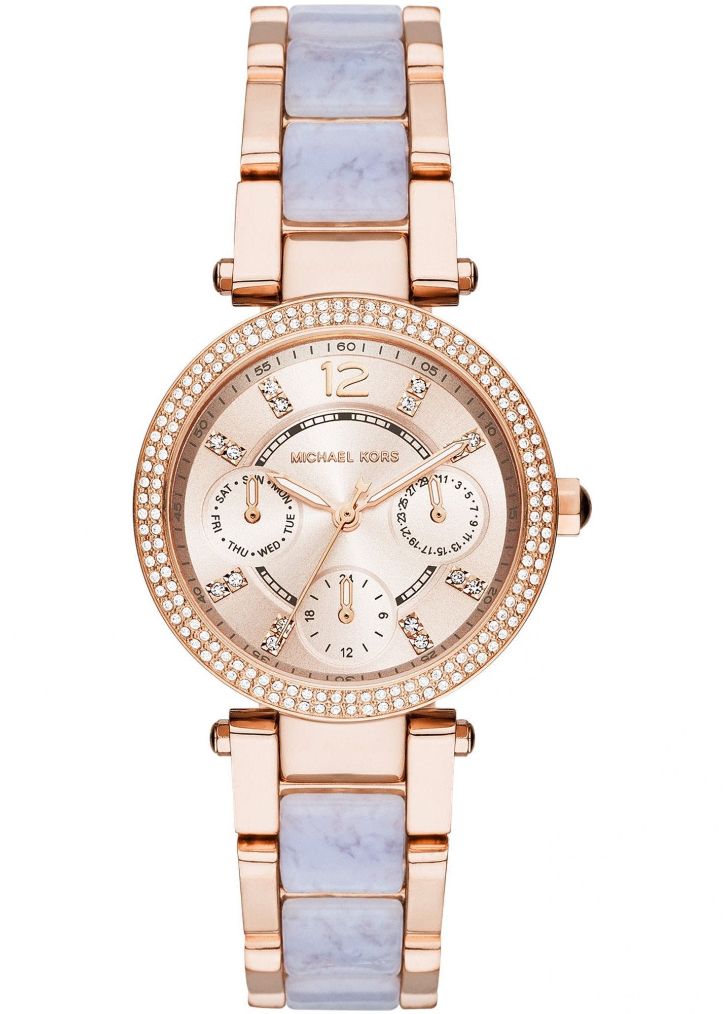  Shop Authentic Michael Kors Parker Gold Dial Two Tone Steel Strap Watch for Women - MK6327 - Luxxuri