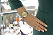  Shop Authentic Michael Kors Sawyer White Dial Gold Steel Strap Watch for Women - MK6362 - Luxxuri