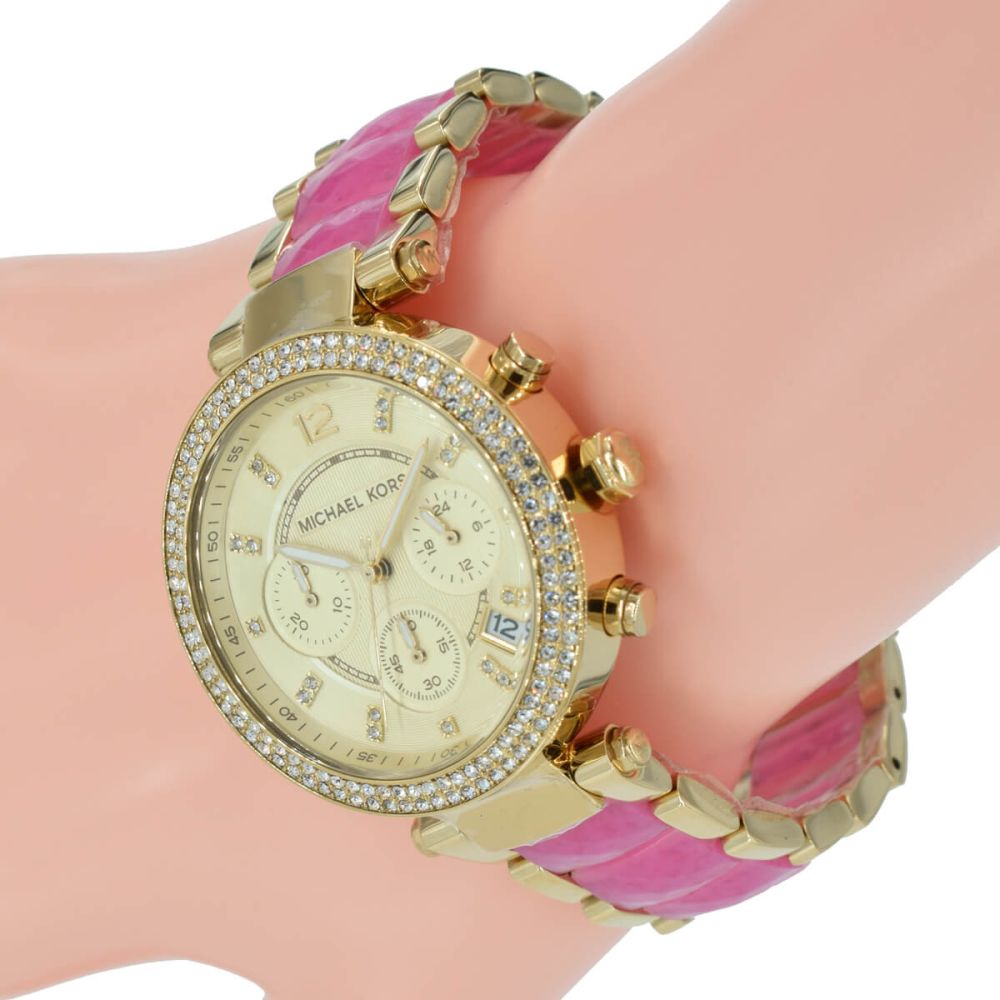  Shop Authentic Michael Kors Parker Gold Dial Two Tone Steel Strap Watch for Women - MK6363 - Luxxuri
