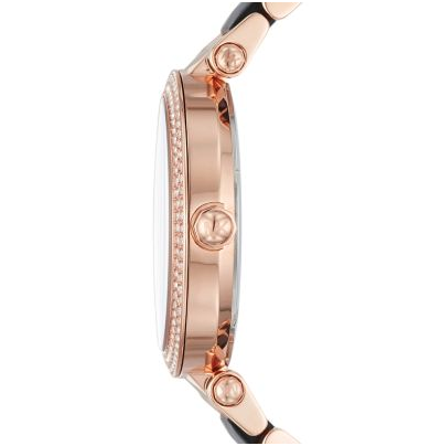  Shop Authentic Michael Kors Parker Mother of Pearl Black Dial Two Tone Steel Strap Watch for Women - MK6414 - Luxxuri
