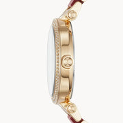  Shop Authentic Michael Kors Parker Mother of Pearl Red Dial Two Tone Steel Strap Watch for Women - MK6427 - Luxxuri