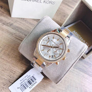  Shop Authentic Michael Kors Ritz White Dial Two Tone Steel Strap Watch for Women - MK6474 - Luxxuri