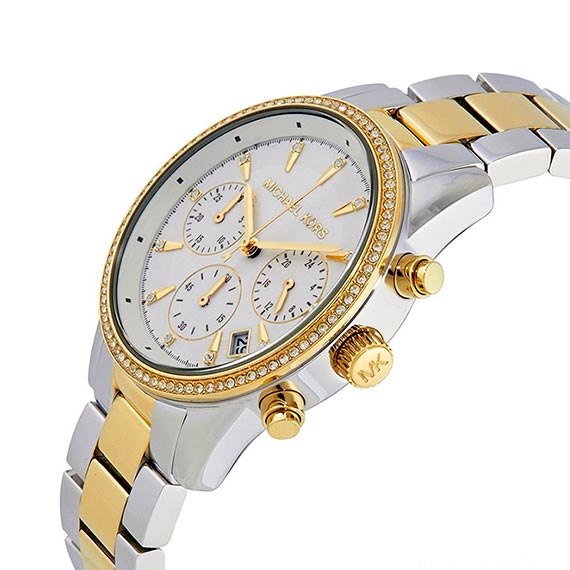  Shop Authentic Michael Kors Ritz White Dial Two Tone Steel Strap Watch for Women - MK6474 - Luxxuri