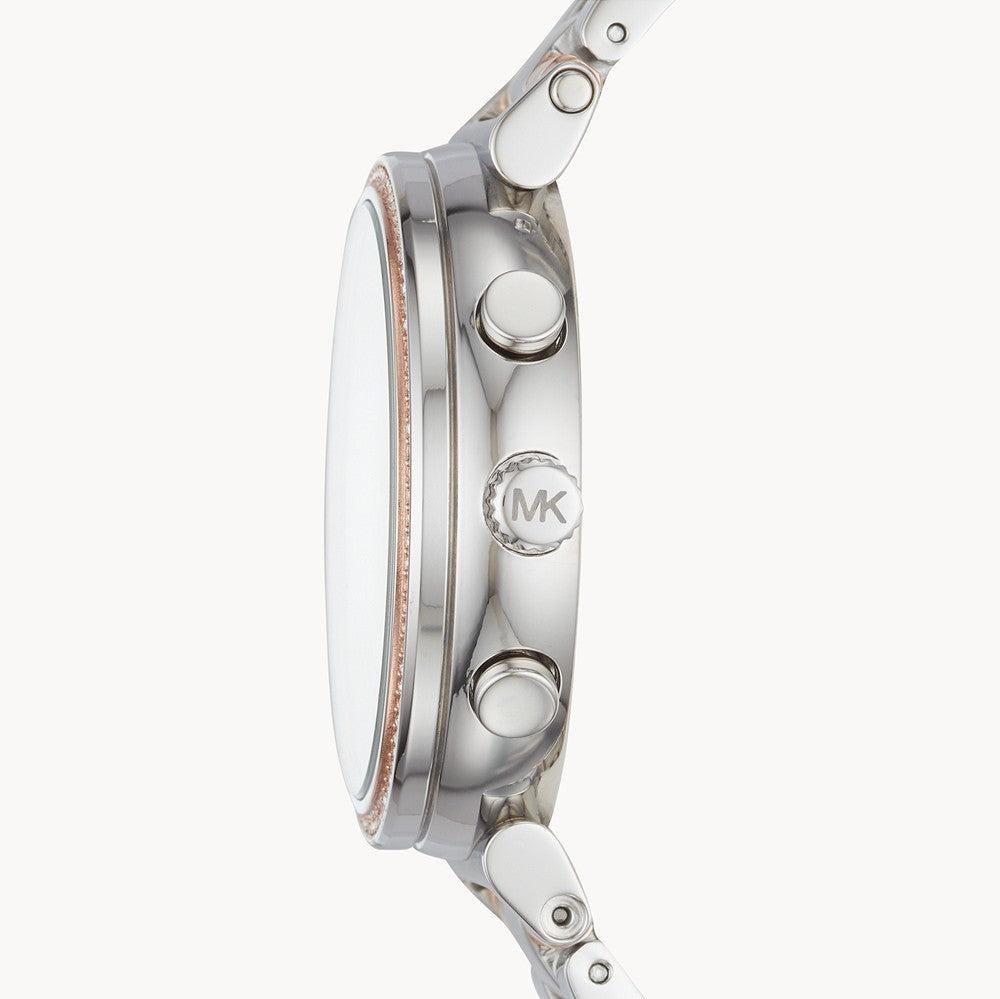  Shop Authentic Michael Kors Sofie Chronograph Quartz White Dial Two Tone Steel Strap Watch For Women - MK6558 - Luxxuri