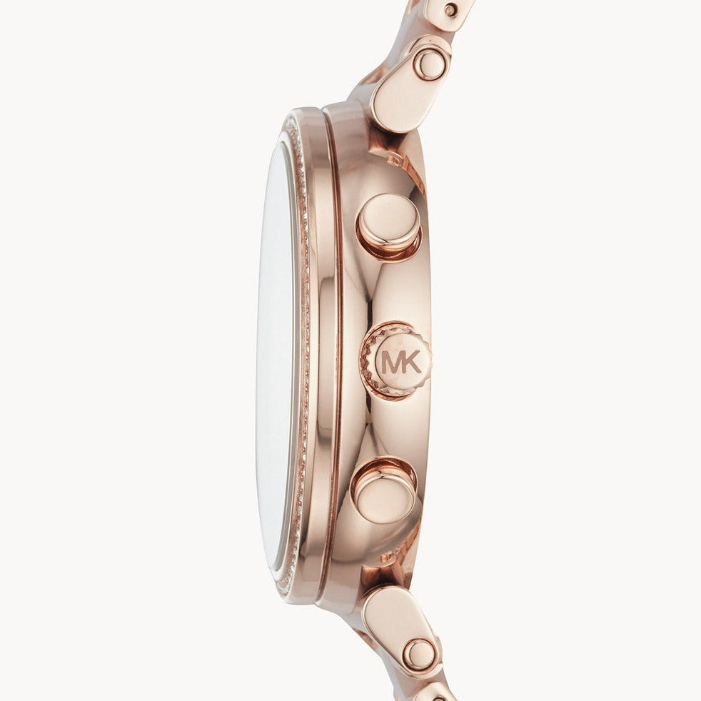  Shop Authentic Michael Kors Sofie Chronograph Rose Gold Dial Rose Gold Steel Strap Watch For Women - MK6560 - Luxxuri
