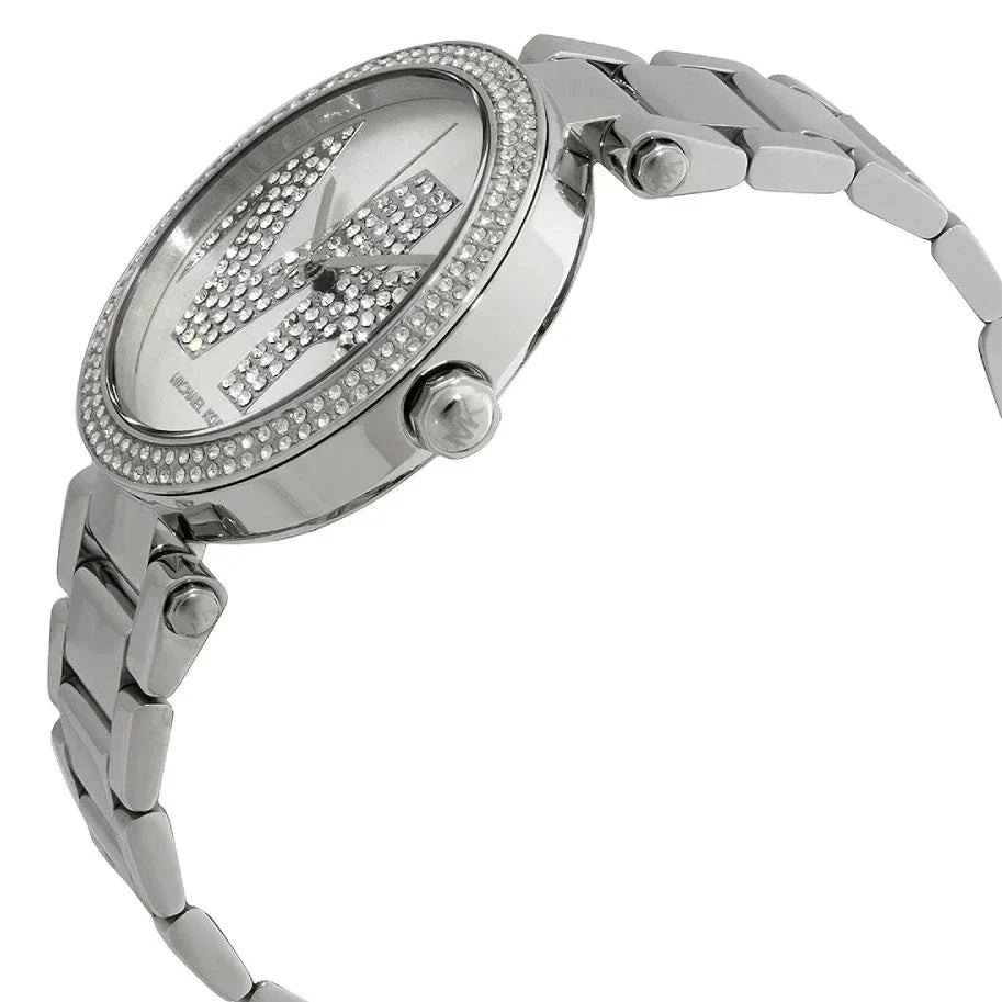  Shop Authentic Michael Kors Parker Quartz Silver Dial Silver Steel Strap Watch For Women - MK6658 - Luxxuri