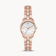  Shop Authentic Michael Kors Runway Mercer Mother of Pearl White Dial Two Tone Steel Strap Watch For Women - MK6674 - Luxxuri