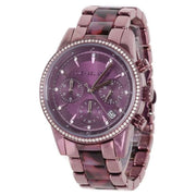  Shop Authentic Michael Kors Ritz Chronograph Purple Dial Purple Steel Strap Watch For Women - MK6720 - Luxxuri