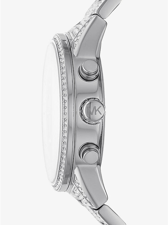  Shop Authentic Michael Kors Ritz Chronograph Crystals Silver Dial Silver Steel Strap Watch for Women - MK6746 - Luxxuri