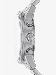 Shop Authentic Michael Kors Ritz Chronograph Crystals Silver Dial Silver Steel Strap Watch for Women - MK6746 - Luxxuri