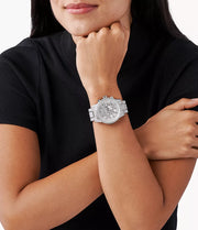  Shop Authentic Michael Kors Ritz Chronograph Crystals Silver Dial Silver Steel Strap Watch for Women - MK6746 - Luxxuri