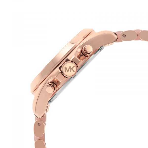  Shop Authentic Michael Kors Bradshaw Chronograph Pink Dial Two Tone Steel Strap Watch For Women - MK6830 - Luxxuri